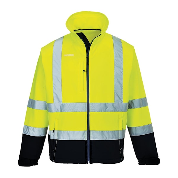 Portwest Kontrast Varseljacka Softshell Herr 4XL Gul/Marinblå Yellow/Navy 4XL