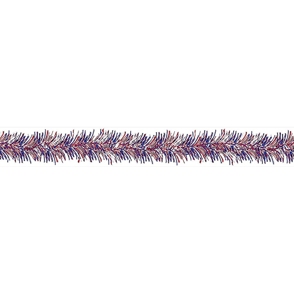 Amscan A Day To Remember Girlang Röd/Blå/Vit Red/Blue/White One Size