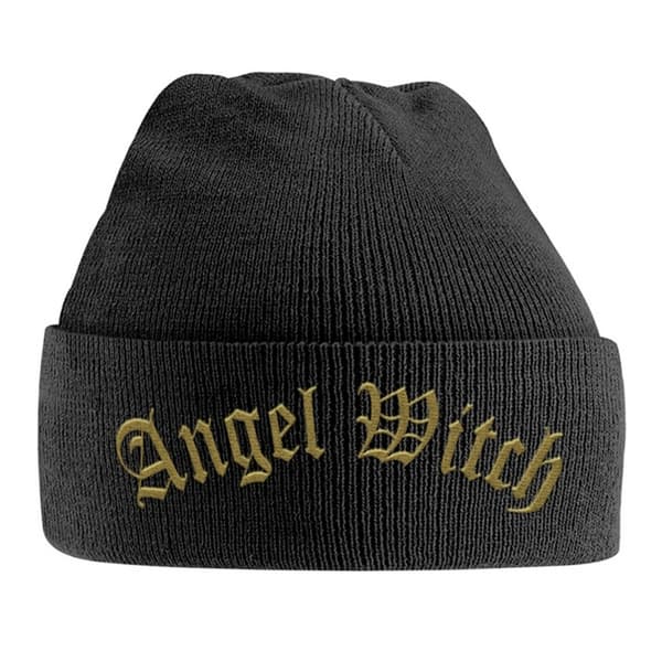 Angel Witch Broderad Logotyp Mössa One Size Svart/Guld Black/Gold One Size