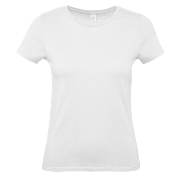 B&C Dam/Dam #E150 Tee XS Vit White XS