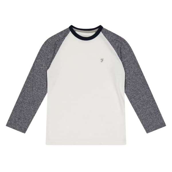 Farah Barn/Barn Raglan Baseball T-shirt 12-13 år Grå Grey 12-13 Years