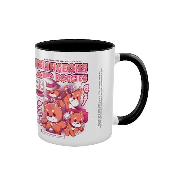 Ilustrata Dungeons And Doggies Mugg En Storlek Svart/Vit/Brun Black/White/Brown One Size