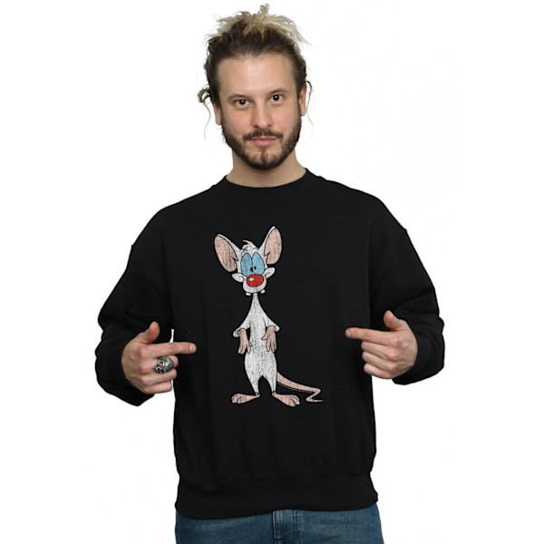 Animaniacs Herr Pinky Klassisk Pose Sweatshirt 4XL Svart Black 4XL
