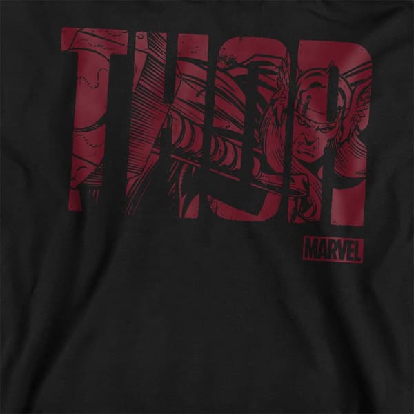 Thor Unisex Vuxen Text Sweatshirt S Svart Black S