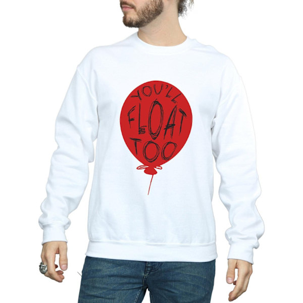 It Herr Pennywise You´ll Float Too Sweatshirt S Vit White S