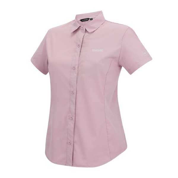 Regatta Dam Lättvikts Insektsavvisande Kortärmad Powder Lilac Solid 10 UK