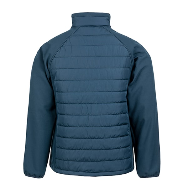 Result Herr Svart Compass Vadderad Soft Shell Jacka 4XL Marinblå Navy 4XL