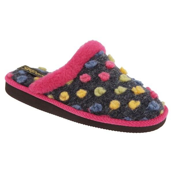 Sleepers Dam/Dam Donna Muletofflor 7 UK Fuchsia/Multi Fuchsia/Multi 7 UK