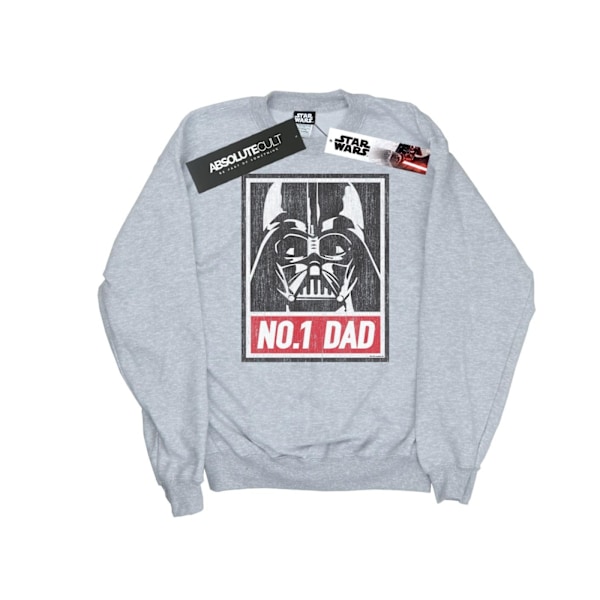 Star Wars Mens Number One Dad Sweatshirt 5XL Sports Grey Sports Grey 5XL