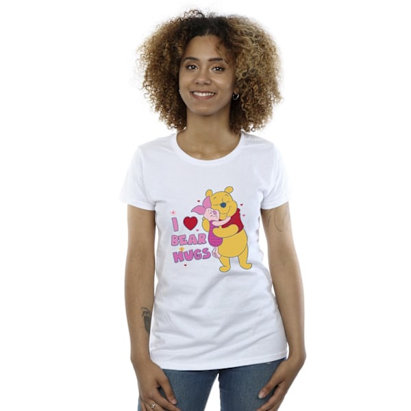 Disney Dam/Kvinnor Nalle Puh Mamma Bästa Kramar Bomull T-shirt White M