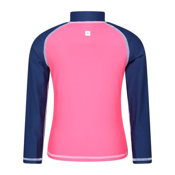 Mountain Warehouse Långärmad Rash Top för Barn 9-10 År Dark Pink 9-10 Years