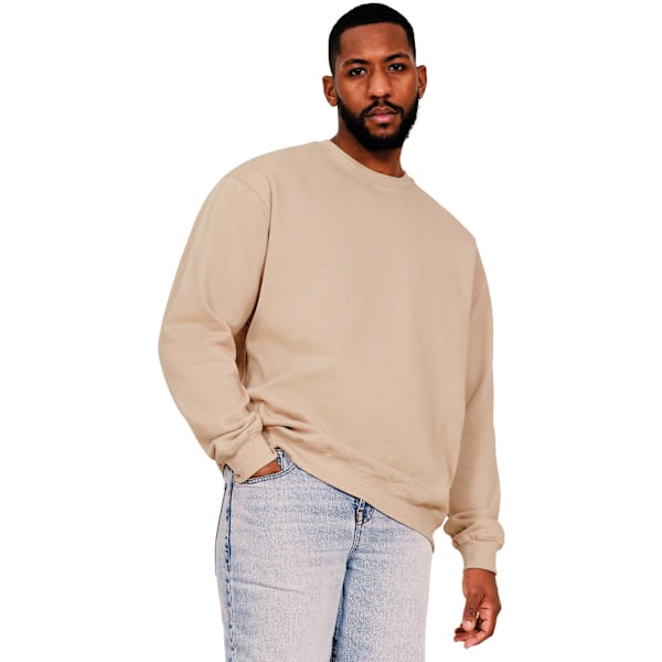 Casual Classics Herr Ringspun Bomull Oversized Sweatshirt 4XL S Sand 4XL
