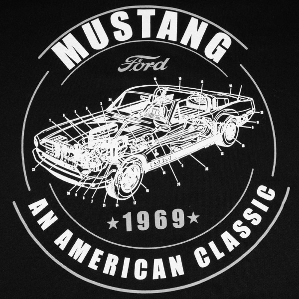 Ford Mustang Huvtröja M Svart Black M