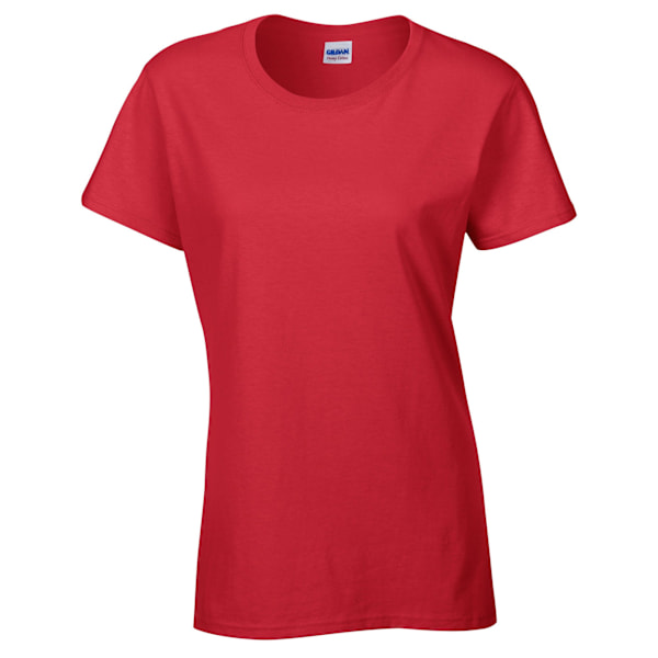 Gildan Dam/Damer Tung Bomull Tung Blandning T-Shirt XL Röd Red XL