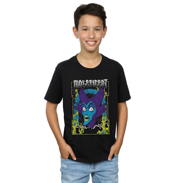 Disney Boys Maleficent Poster T-Shirt 7-8 år Vit White 7-8 Years