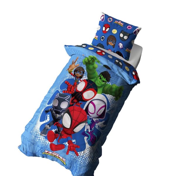 Disney Spidey och hans fantastiska vänner vändbart påslakanset Singel Multicoloured Single