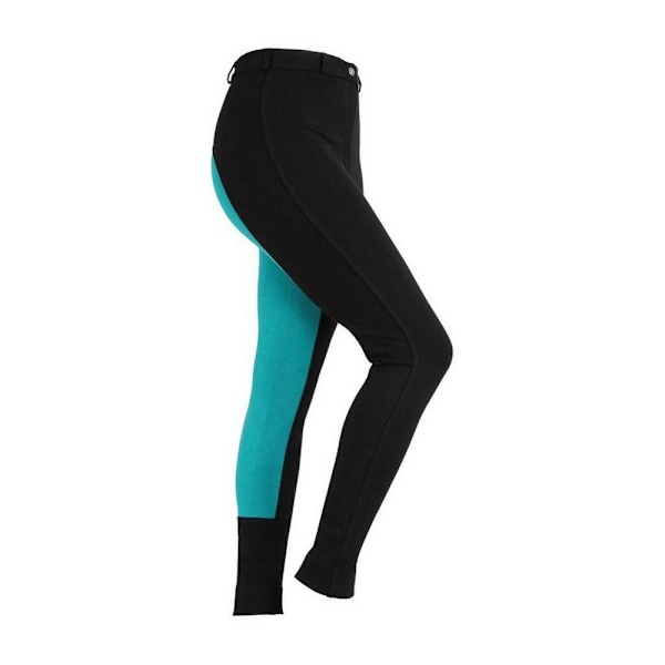 Wessex Dam/Damtvåfärgade Jodhpurs 12 UK R Svart/Teal Black/Teal 12 UK R