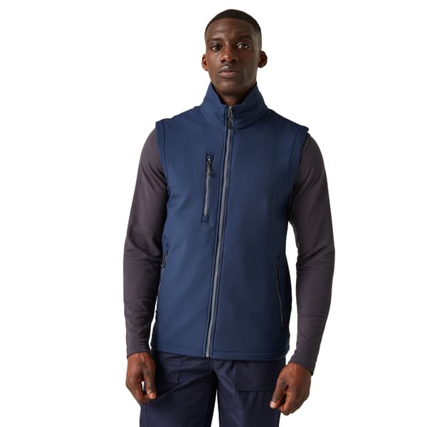 Regatta Professional Herr Softshell 2-lagers värmeväst L Marinblå/ Navy/Seal Grey L