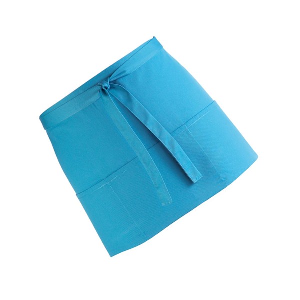 Premier Dam/Kvinnors Färger 3 Fickor Förkläde / Arbetskläder (Paket med 2) Turquoise One Size