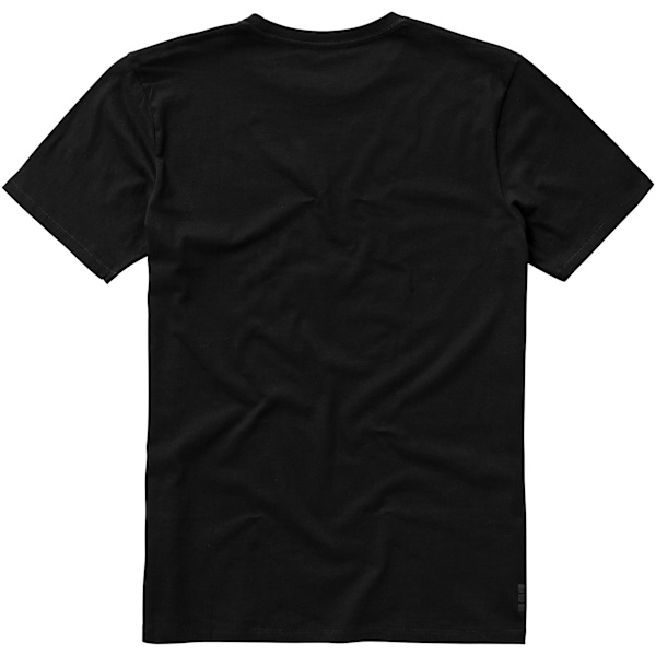 Elevate Nanaimo T-shirt med kort ärm för män, storlek L, enfärgad svart Solid Black L