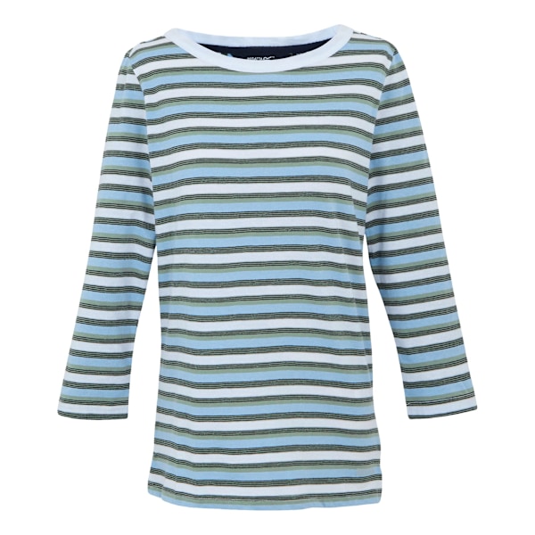 Regatta Dam/Dam Baylette II Randig T-shirt 26 UK Vit White 26 UK