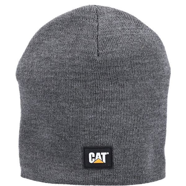 Caterpillar Logo Stickad Mössa One Size Mörkgrå Dark Grey One Size