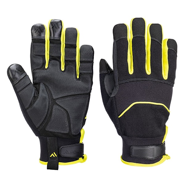 Portwest A792 Nålresistenta Handskar L Svart/Gul Black/Yellow L