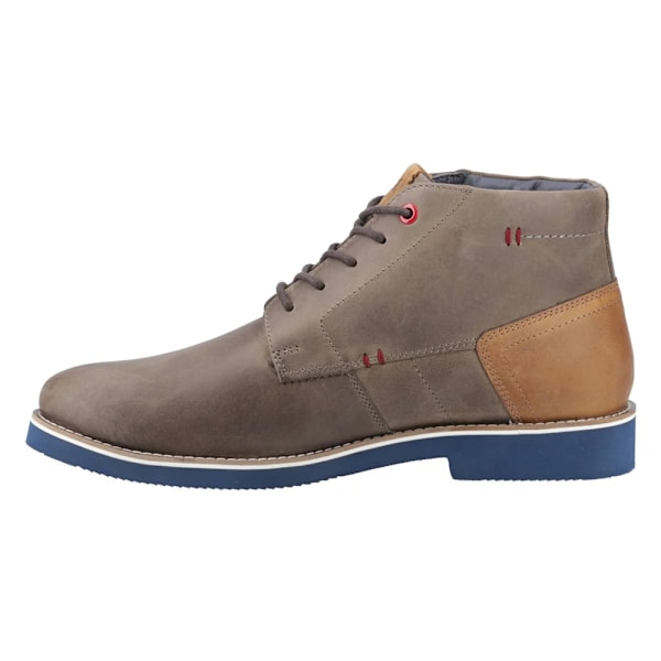 POD Herr Aries Oljat Läder Chukka Boots 11 UK Grå Grey 11 UK