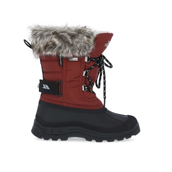 Trespass Unisex Kids Lanche Faux Fur Snow Boots 12 UK Barn Merlot 12 UK Child