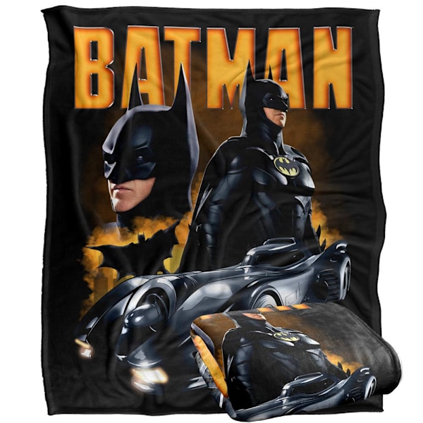 The Flash Pose Batman Filt En Storlek Flerfärgad Multicoloured One Size