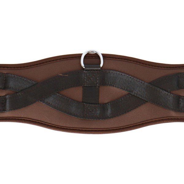 Shires Memory Foam Dressyrgjord för Häst 24 tum Brun Brown 24in