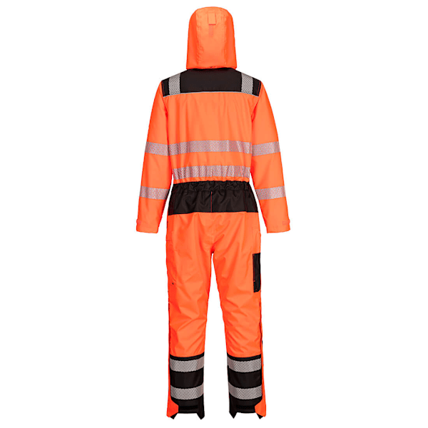 Portwest Unisex Vuxen PW3 Vattentät Hi-Vis Säkerhetsoverall 44R Orange/Black 44R