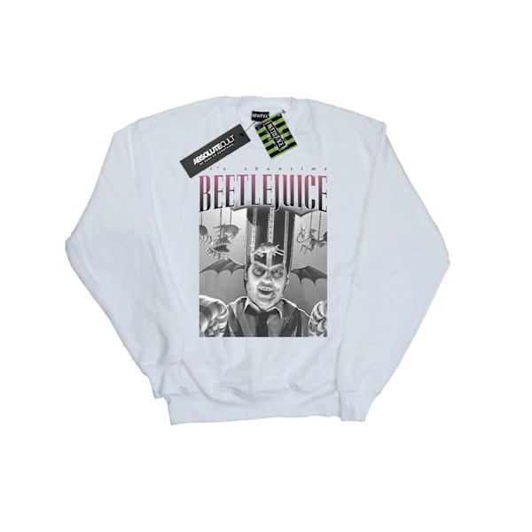 Beetlejuice Dam/Damer Cirkus Homage Sweatshirt S Vit White S