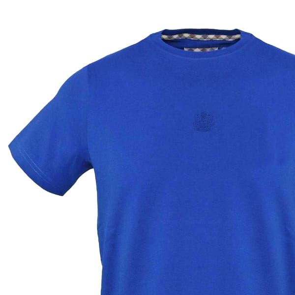 Aquascutum Herr Logotyp Bomulls T-shirt M Sky Sky M