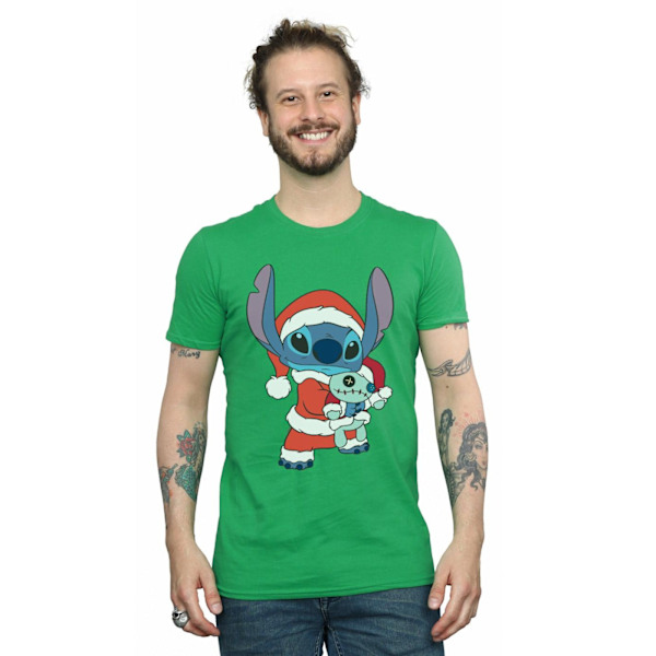 Disney Mens Lilo And Stitch Stitch Jul T-Shirt L Irish Gr Irish Green L