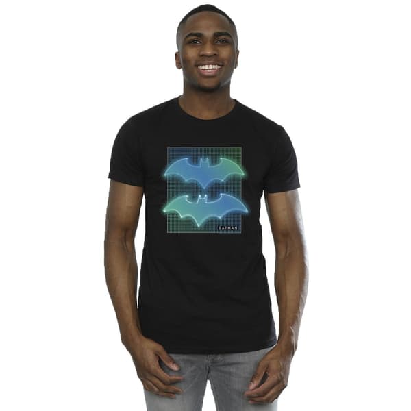 DC Comics Herr Batman Grid Gradient T-shirt S Svart Black S
