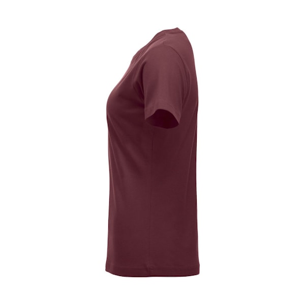 Clique Dam/Kvinnor Nya Klassiska T-Shirt XXL Bourgogne Burgundy XXL
