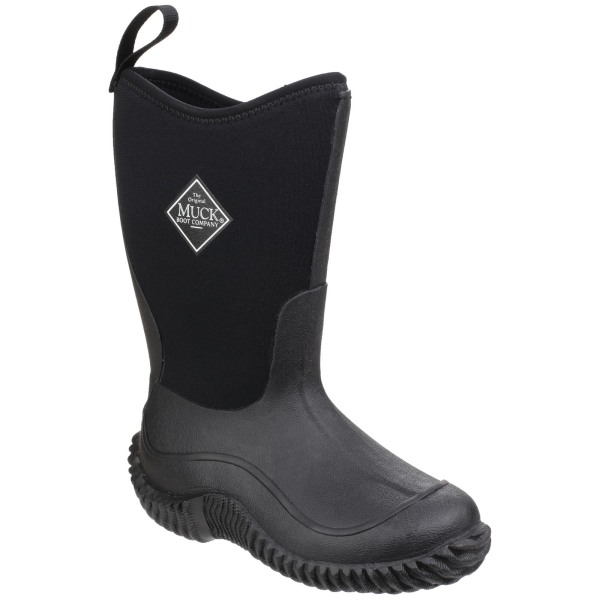 Muck Boots Hale Pull On Wellingtonstövlar för barn 10 UK C Black 10 UK Child