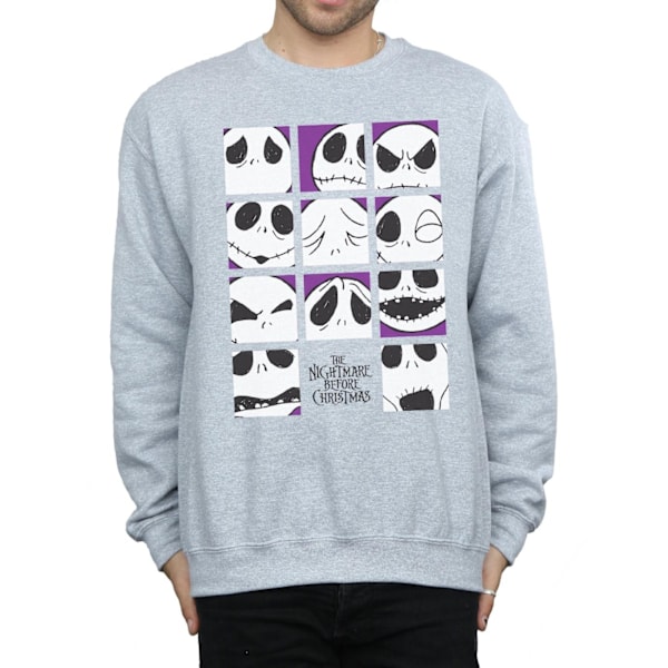 Disney Herr Nightmare Before Christmas Många Ansikten Av Jack Squar Sports Grey L