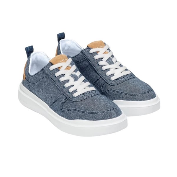 Cole Haan GrandPro Rally Canvas Court Shoes 4 UK Chambray/ Chambray/Suede/Optic White 4 UK