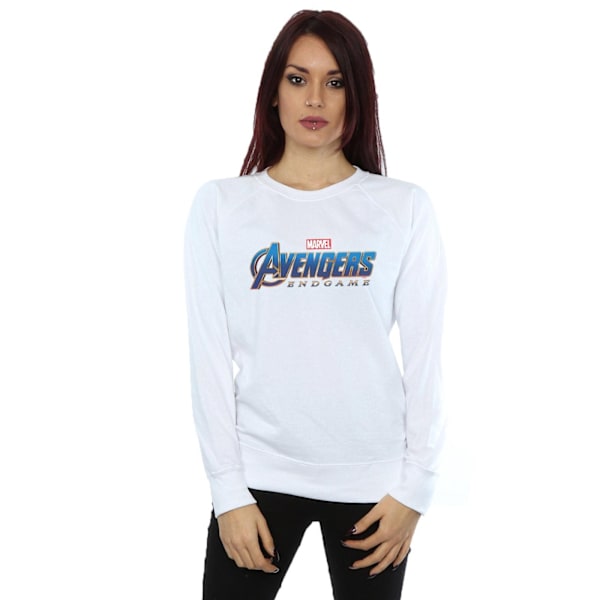 Marvel Dam/Kvinnor Avengers Endgame Logo Sweatshirt S Vit White S