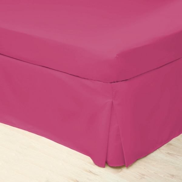 Belledorm Easycare Percale Platform Valance Single Fuchsia Fuchsia Single