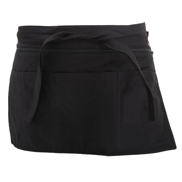 Dennys Full Zip Multi Pocket Workwear Förkläde One Size Svart Black One Size