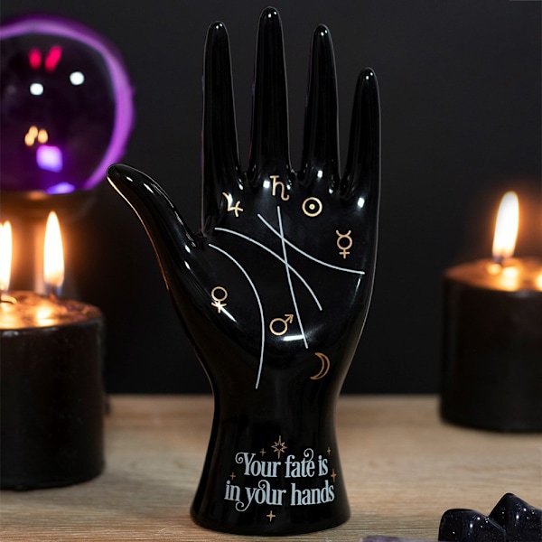 Något Annorlunda Palmistry Prydnad En Storlek Svart/Guld Black/Gold One Size
