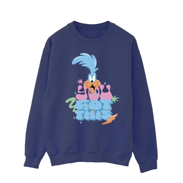 Looney Tunes Mens Roadrunner You Got This Sweatshirt 4XL Marinblå B Navy Blue 4XL