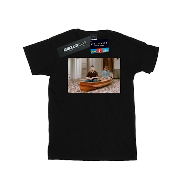 Friends Mens Boat Photo T-Shirt 5XL Svart Black 5XL