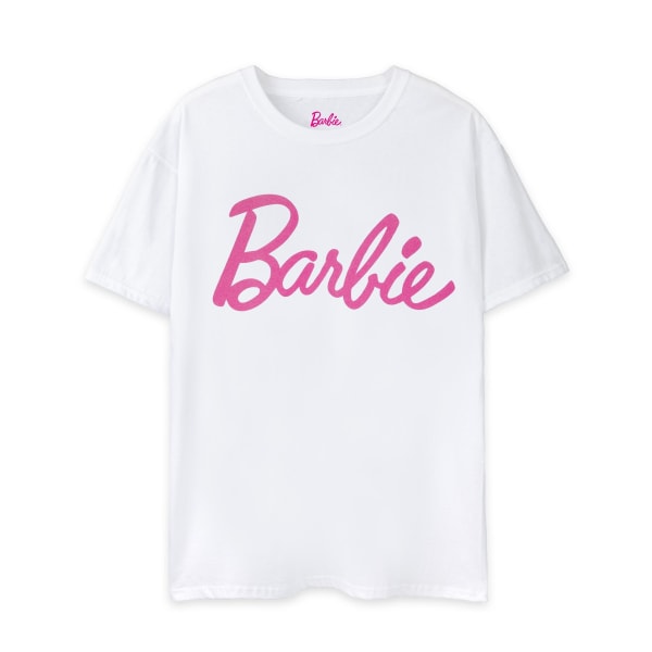 Barbie Dam/Dam Klassisk Logotyp T-shirt 10 UK Vit White 10 UK