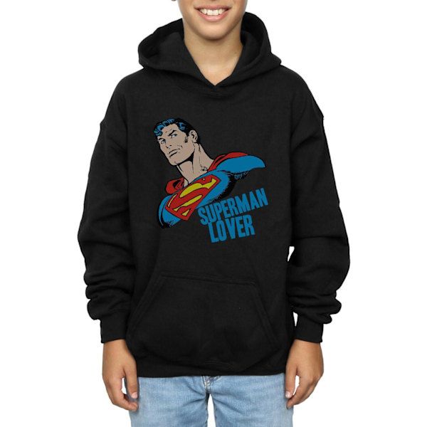 DC Comics Boys Superman Lover Hoodie 7-8 år Svart Black 7-8 Years