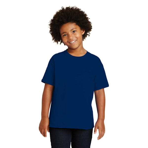 Gildan Barn/Barn Plain Bomull Tung T-shirt 5 År Marinblå Navy 5 Years