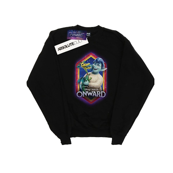 Disney Mens Onward Laurel And Blazey Crest Sweatshirt L Svart Black L